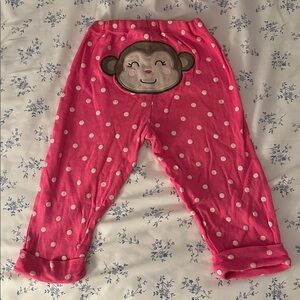Carter's Pink Pants with White Dots 18M